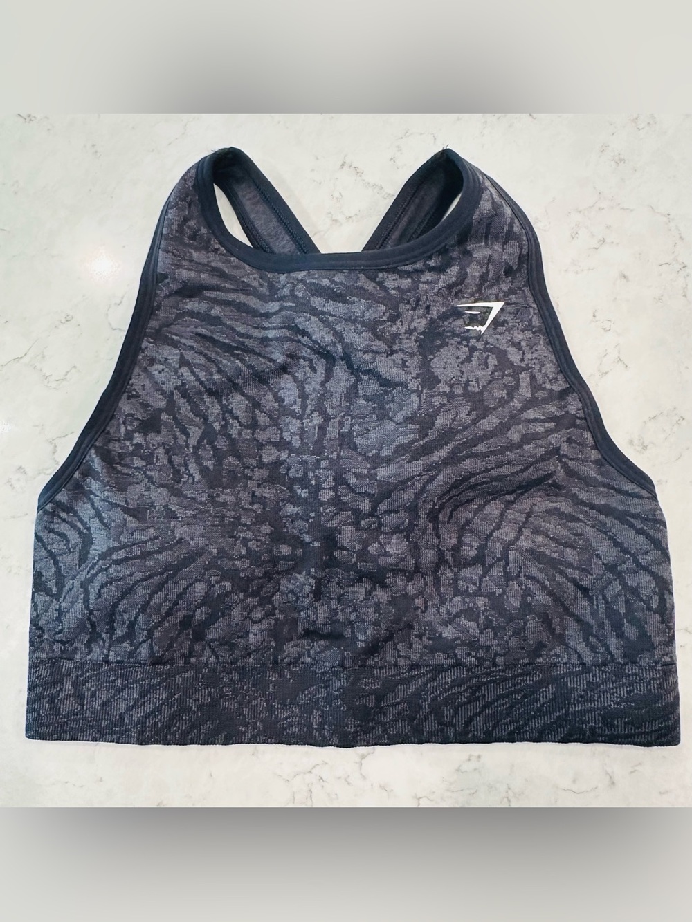 Gymshark Adapt Animal Seamless Sports Bra - Black - Women’s Size Medium